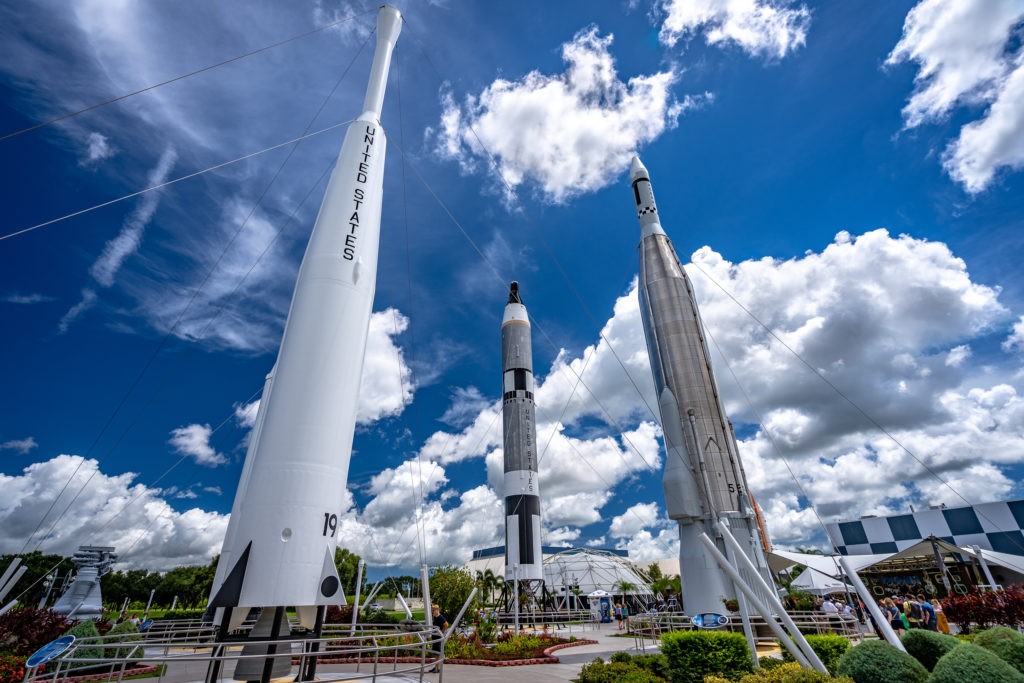 Cape Canaveral, Florida, USA - Aug 6, 2019: Kennedy Space center