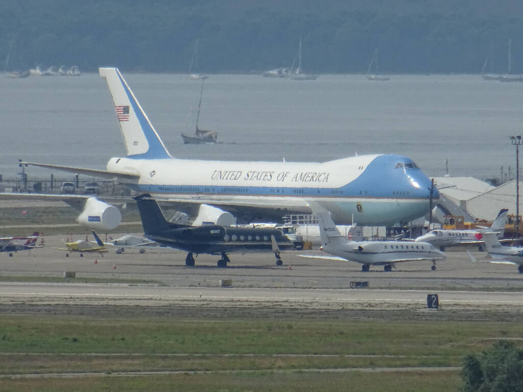 USA, Jacksonville - June 19, 2018: The most populous city in the US state of Florida, the plane is on take-off at a small airport