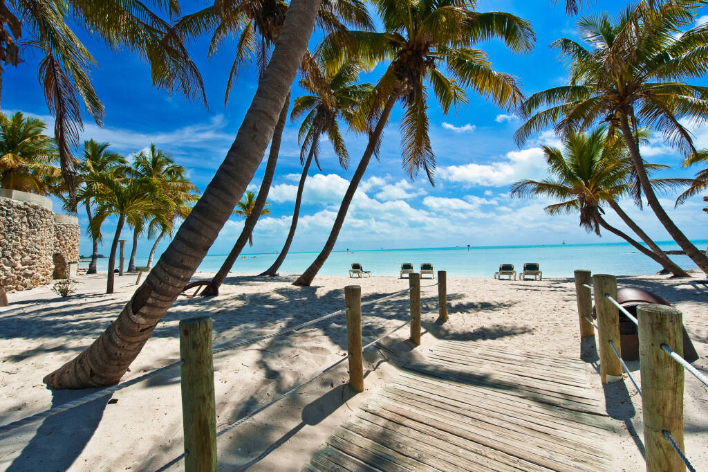 kładka na plażę - Key West