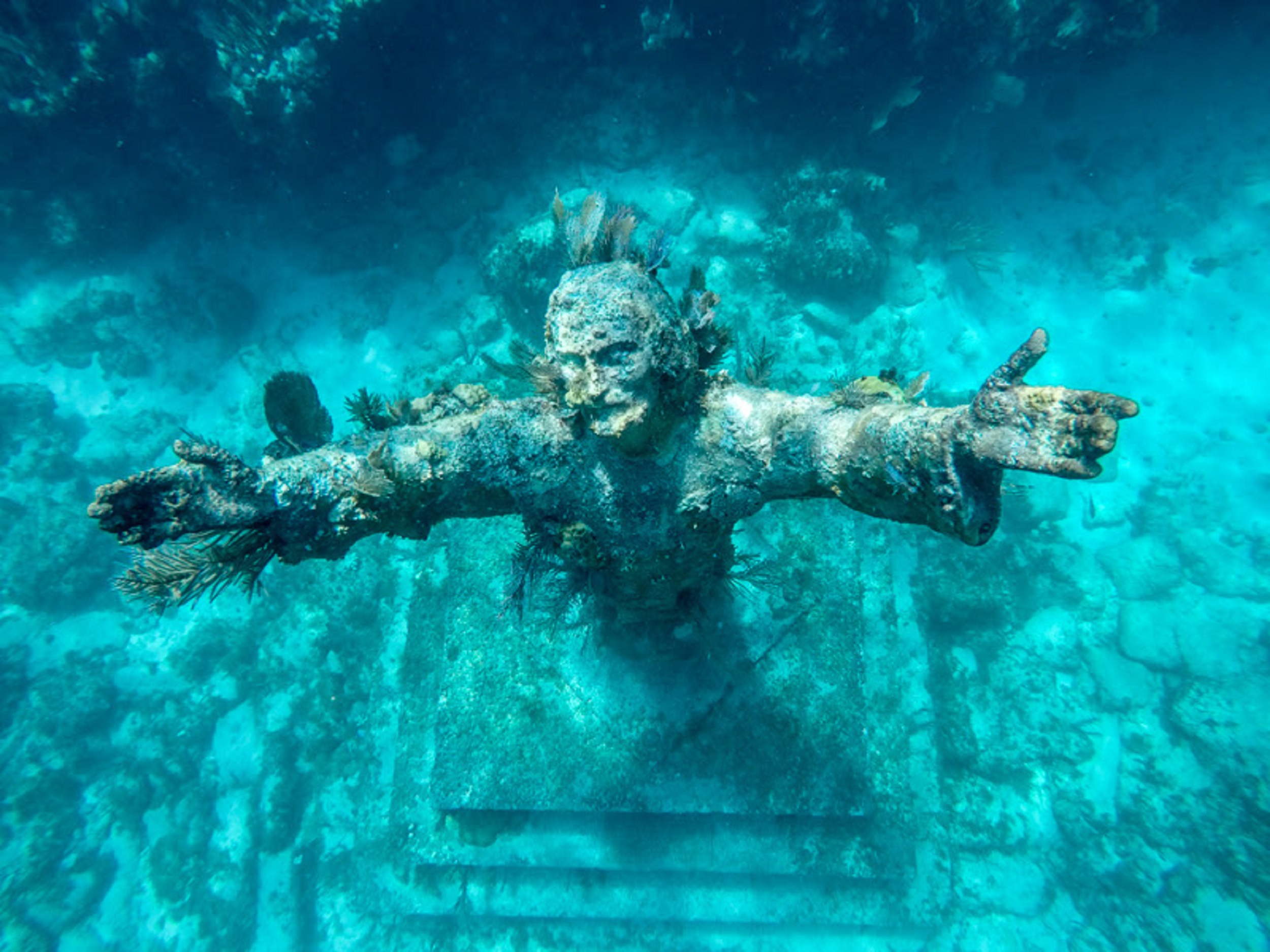 Podwodna statua Jezusa z Key Largo