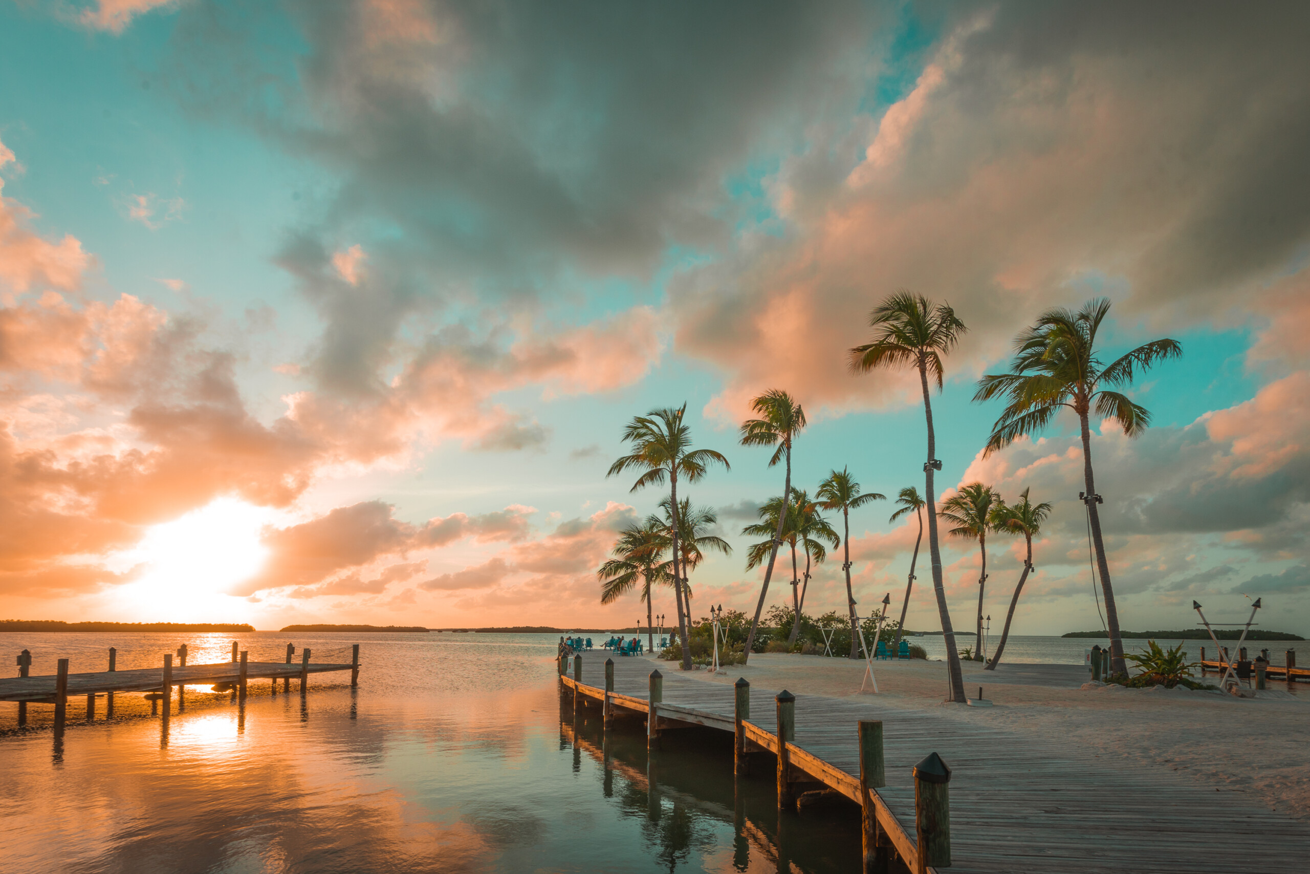 Piękny zachód Słońca na Florydzie , licencja: shutterstock/By Jfern+Visions