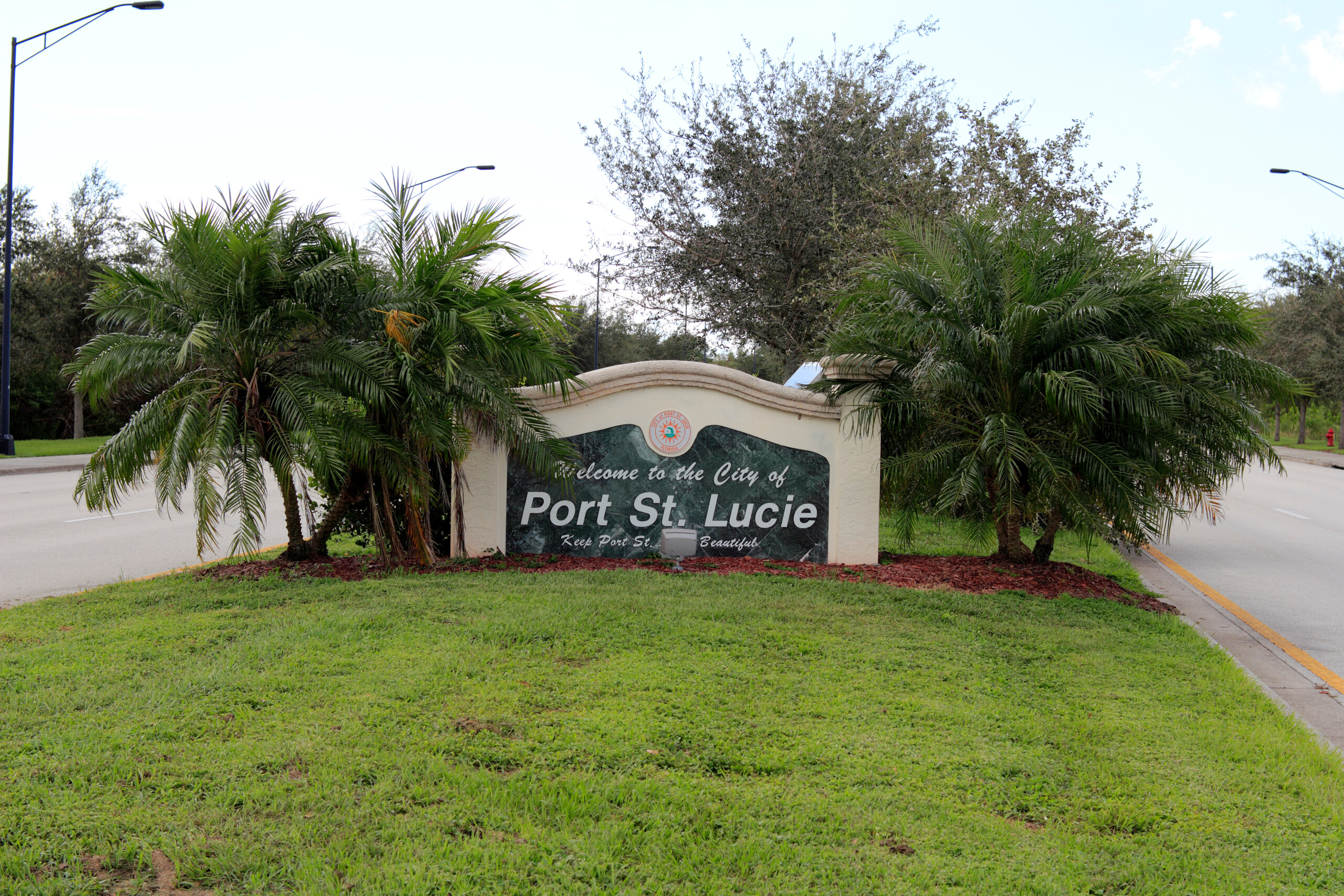 Znak wjazdowy do Portu St. Lucie na Florydzie.